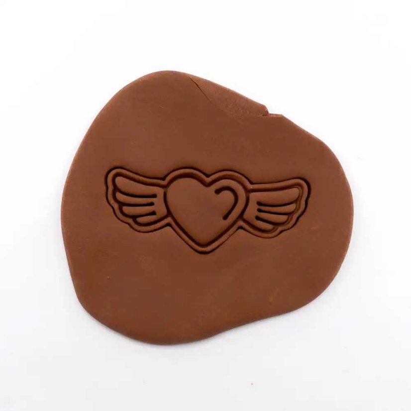 Srdce s křídly | dvoudílné vykrajovátko