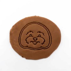 Bišonek - hlava | dvoudílné vykrajovátko