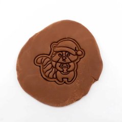 Mýval - vánoční | dvoudílné vykrajovátko