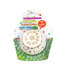 Vánoční věnec | papírové košíčky na muffiny a cupcakes | 50 ks