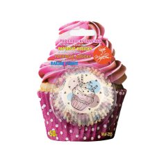 Dortík barevný | papírové košíčky na muffiny a cupcakes | 50 ks
