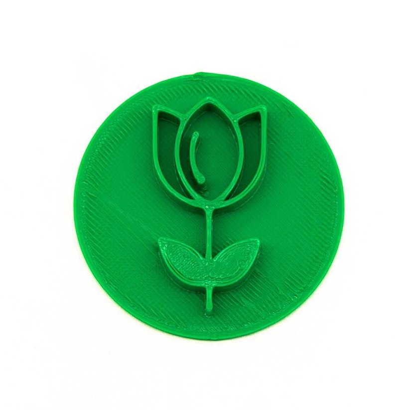 Tulipán | bélyeg keksz - Méret: 4 cm