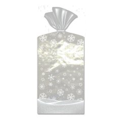 Celofánové sáčky |vánoční | medium 15x24cm, 10 ks v balení