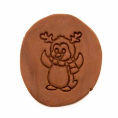 Tučňák s parohy | dvoudílné vykrajovátko