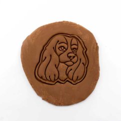 King Charles španěl - hlava | dvoudílné vykrajovátko