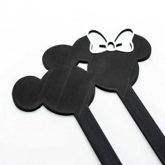 Mickey a Minnie | plastový zápich