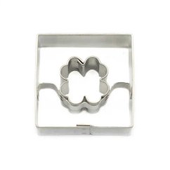 Čtverec + čtyřlístek | vykrajovátko se středem